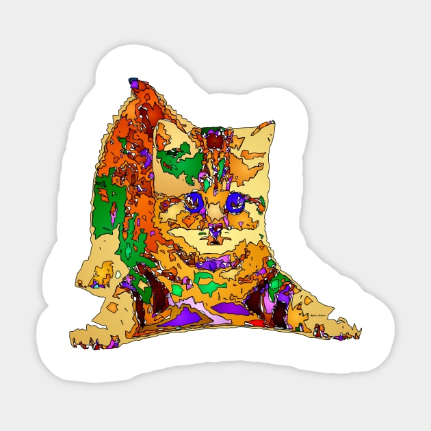 Jelly Bean The Kitty. Pet Series Sticker by RafaelSalazar